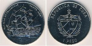 1 Peso Cuba 銅/镍 