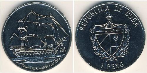 1 Peso Cuba 銅/镍 