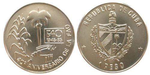 1 Peso Cuba 銅/镍 