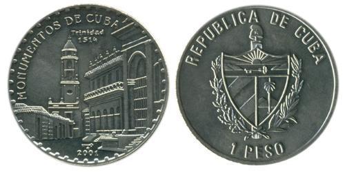 1 Peso Cuba 銅/镍 