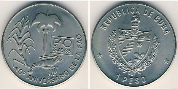 1 Peso Cuba 銅/镍 