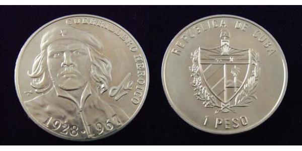 1 Peso Cuba 銅/镍 