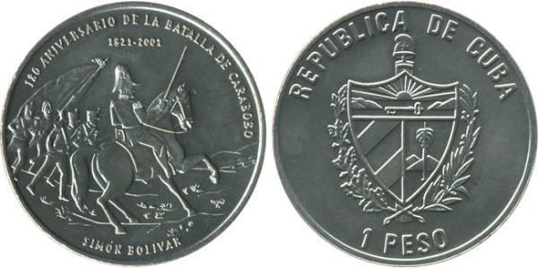 1 Peso Cuba 銅/镍 