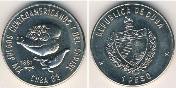 1 Peso Cuba 銅/镍 
