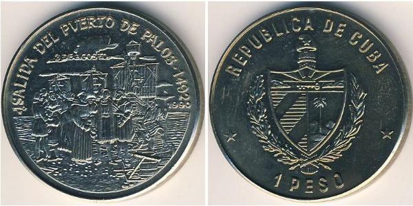 1 Peso Cuba 銅/镍 