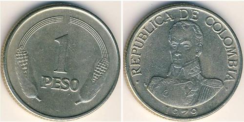 1 Peso 哥伦比亚 銅/镍 