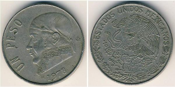 1 Peso 墨西哥 銅/镍 