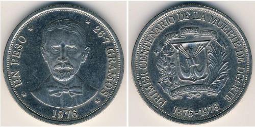 1 Peso 多明尼加 銅/镍 