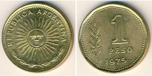1 Peso 阿根廷 黃銅 