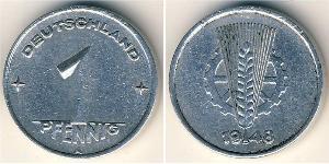 1 Pfennig Germania Alluminio 