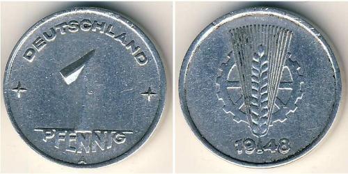 1 Pfennig Alemania Aluminio 