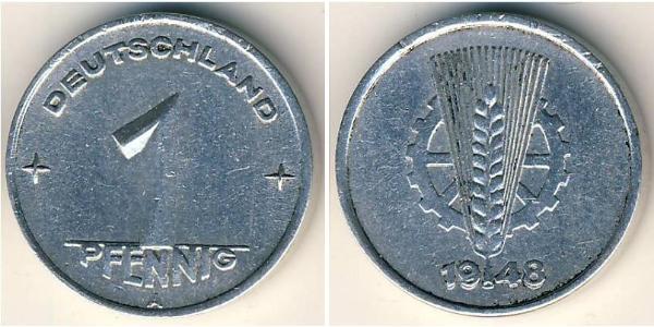 1 Pfennig Alemania Aluminio 