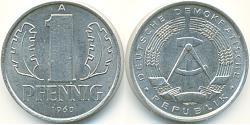 1 Pfennig República Democrática Alemana (1949-1990) Aluminio 