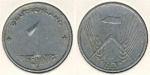 1 Pfennig República Democrática Alemana (1949-1990) Aluminio 