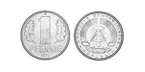 1 Pfennig Deutsche Demokratische Republik (1949-1990) Aluminium 