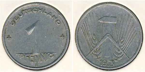 1 Pfennig Deutsche Demokratische Republik (1949-1990) Aluminium 