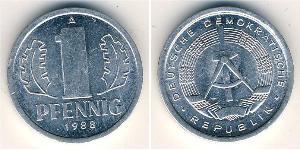 1 Pfennig République démocratique allemande (1949-1990) Aluminium 