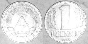 1 Pfennig République démocratique allemande (1949-1990) Aluminium 