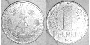 1 Pfennig République démocratique allemande (1949-1990) Aluminium 