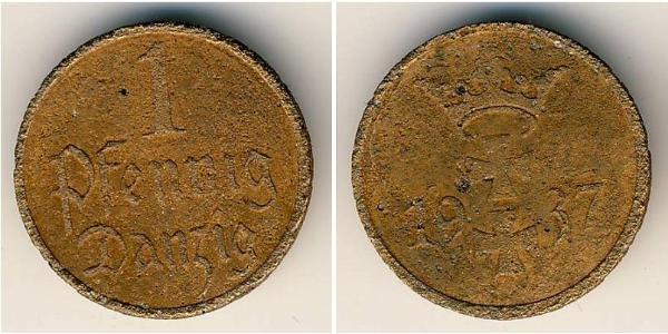 1 Pfennig Gdansk (1920-1939) Bronce 