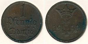 1 Pfennig Gdansk (1920-1939) Bronze 