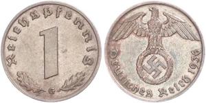 1 Pfennig Nazi Germany (1933-1945) Bronze 