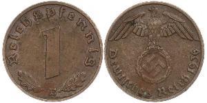 1 Pfennig Nazi Germany (1933-1945) Bronze 
