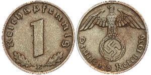 1 Pfennig Nazi Germany (1933-1945) Bronze 