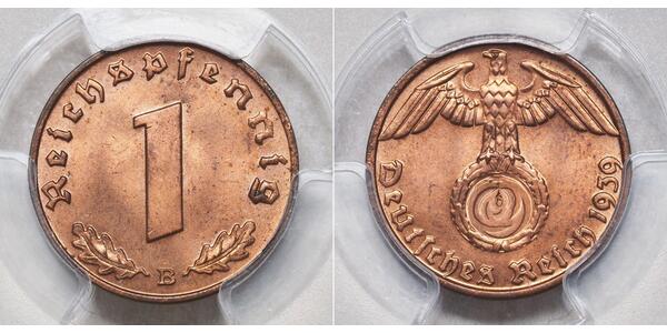 1 Pfennig Nazi Germany (1933-1945) Bronze 