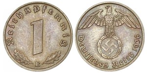 1 Pfennig Troisième Reich (1933-1945) Bronze 