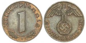 1 Pfennig Germania nazista (1933-1945) Bronzo 