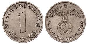 1 Pfennig Germania nazista (1933-1945) Bronzo 