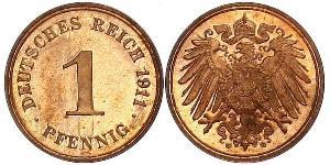 1 Pfennig Alemania Cobre 