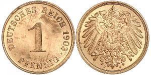 1 Pfennig Alemania Cobre 