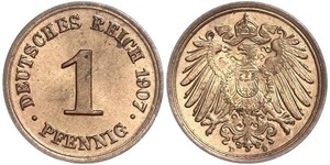 1 Pfennig Alemania Cobre 