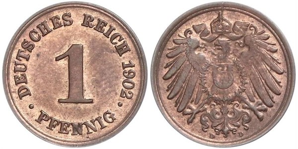 1 Pfennig Alemania Cobre 