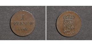 1 Pfennig Reino de Baviera (1806 - 1918) Cobre 