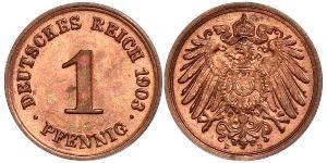 1 Pfennig Germany Copper 