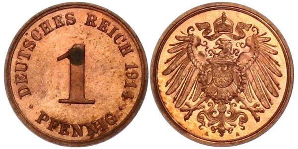 1 Pfennig Germany Copper 
