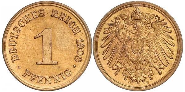 1 Pfennig Germany Copper 