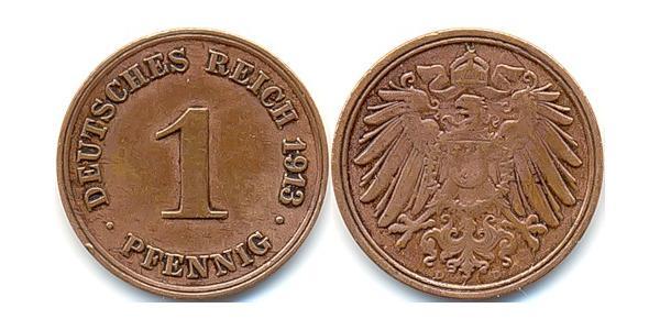 1 Pfennig Germany Copper 
