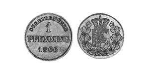 1 Pfennig Kingdom of Bavaria (1806 - 1918) Copper Maximilian II of Bavaria (1811 - 1864)