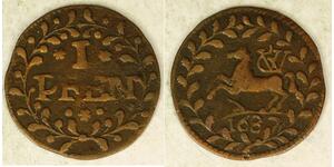 1 Pfennig States of Germany Copper 