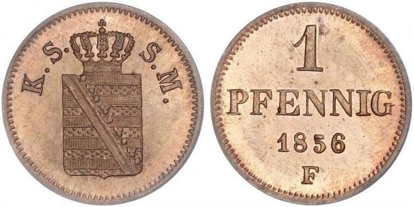 1 Pfennig States of Germany Copper 