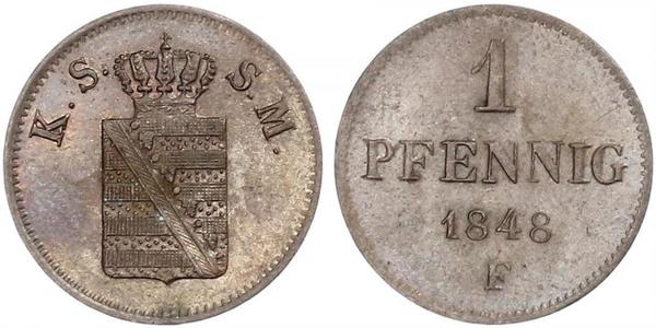 1 Pfennig States of Germany Copper 