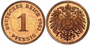 1 Pfennig Allemagne Cuivre 