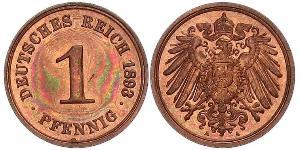 1 Pfennig Allemagne Cuivre 