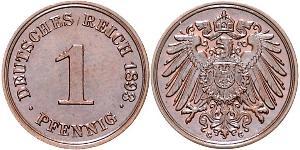 1 Pfennig Allemagne Cuivre 