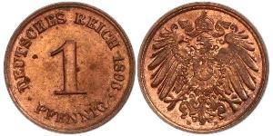 1 Pfennig Allemagne Cuivre 