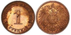 1 Pfennig Allemagne Cuivre 